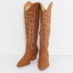 Cheyenne Nights Embroidered Knee High Cowboy Boots *PRICE IS FIRM*